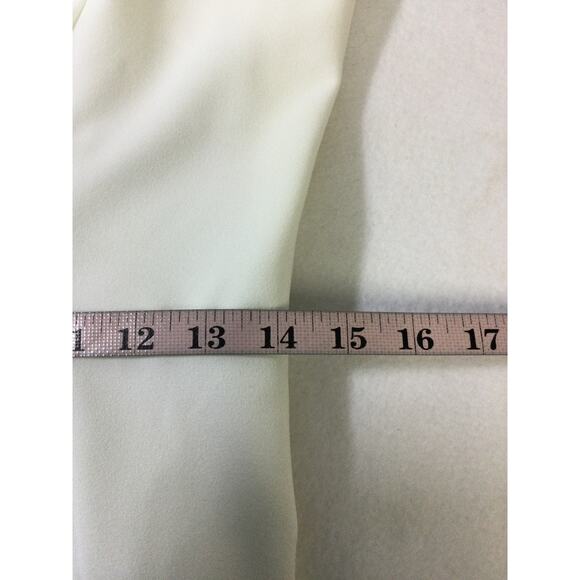 LULU'S SZ L Beaming Perfection White Pearl Organza Tie-Strap Mini Dress NEW B148 - Picture 6 of 9